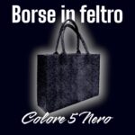 Borse in Feltro Colore 5 Nero