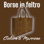 Borse in Feltro Colore 6 Marrone