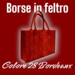 Borse in Feltro Colore 28 Bordeaux