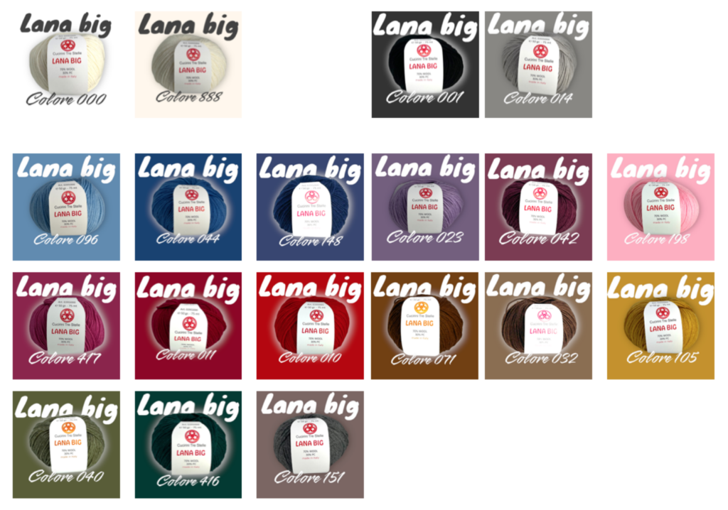 Scheda colore Lana Big