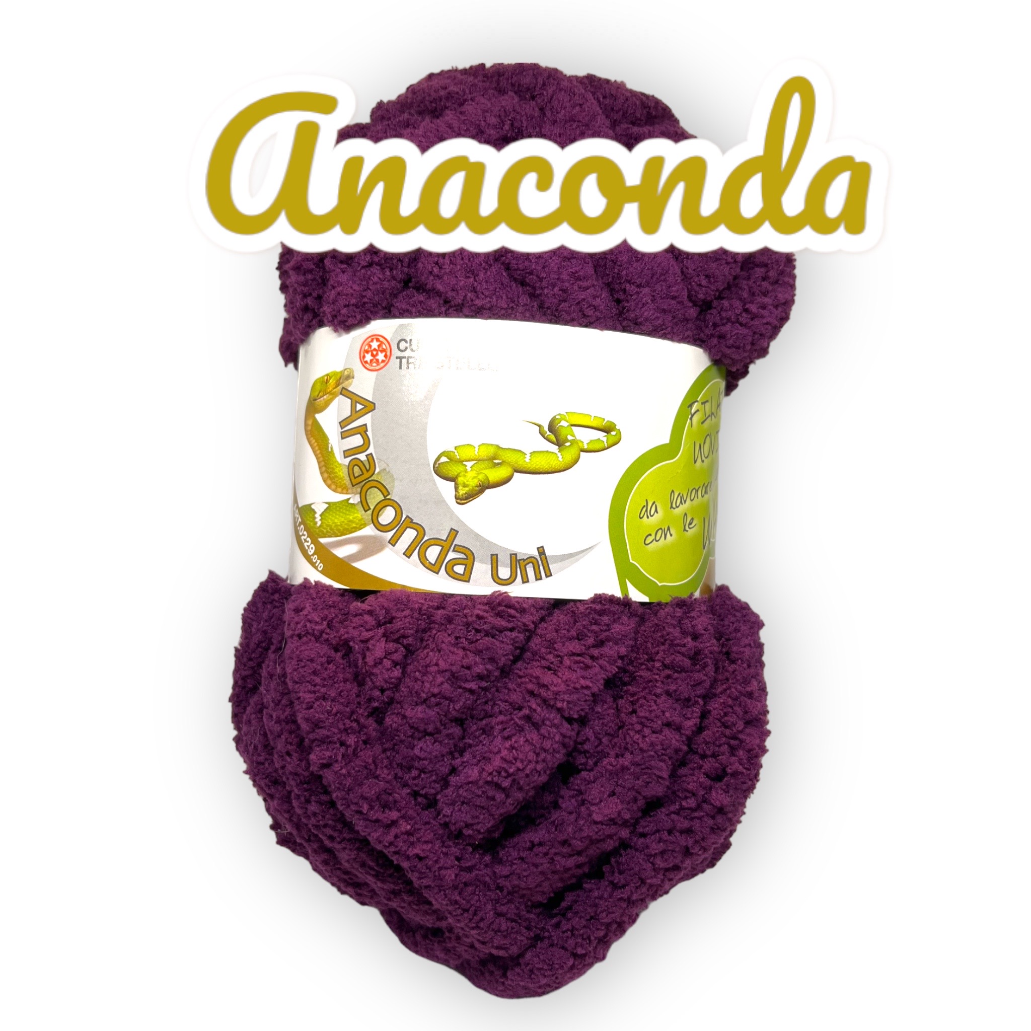 10 Gomitoli Anaconda da 100g per Bundle Arm Knitting - Ricamiamo