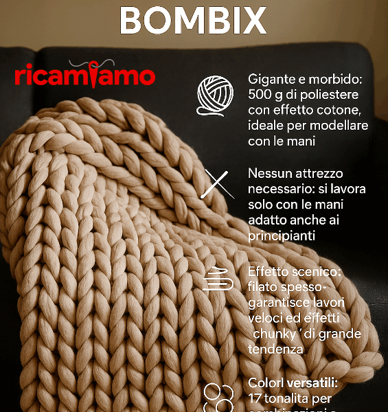 Coperte Maxi con Bombix – Schema Facile da Fare a Mano