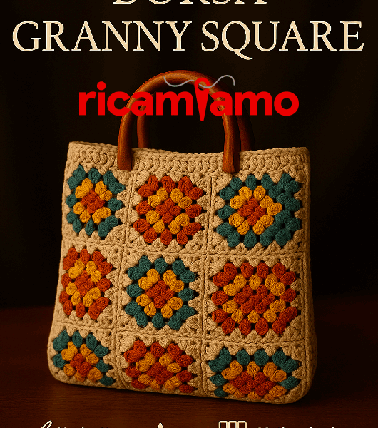 Borsa Granny Square all’Uncinetto – Lo Schema Creativo più Amato!