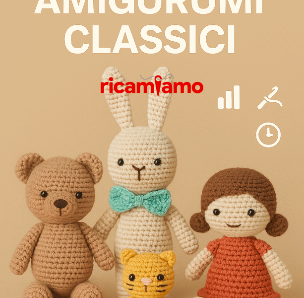 AMIGURUMI – SCHEMA UNCINETTO 3D | BESTIOLINE, BAMBOLE, MASCOTTE