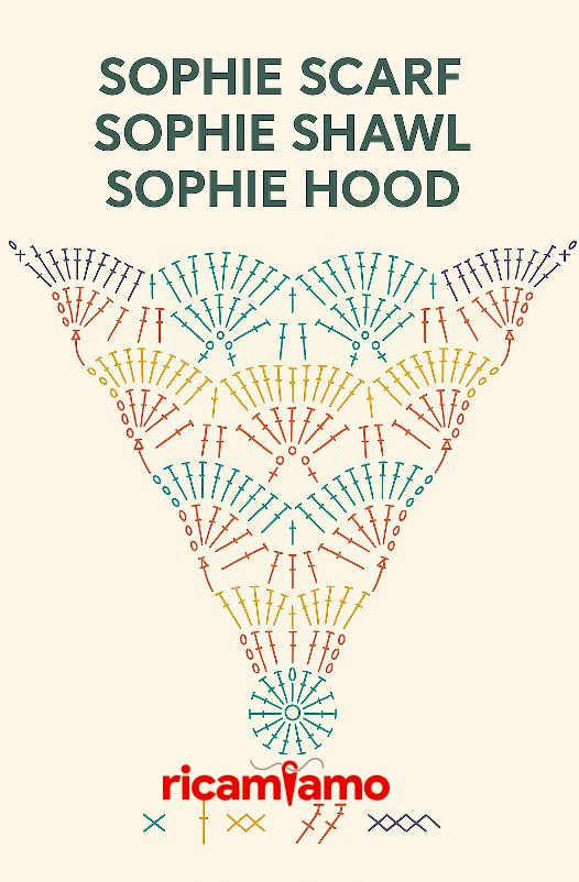 SOPHIE SCARF / SOPHIE SHAWL / SOPHIE HOOD